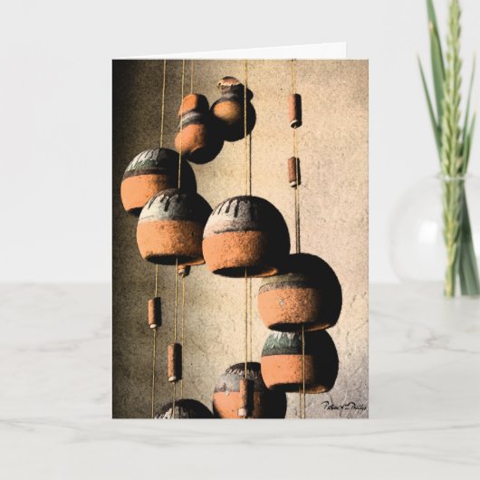Gemist word Spiralen Klei Windklokken Stilleven Kaart (Voorkant)