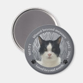 Gemiste Beyond Measure Cat Memorial Foto Magneet (Voorkant / Achterkant)