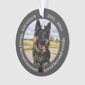 Gemiste Beyond Measure Pet Photo Memorial Ornament (voorkant)