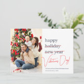 Gemiste kerst Valentijnsdag Feestdagenkaart (Staand voorkant)