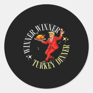 Gemiste Thanksgiving geweldig opnieuw grappige Tru Ronde Sticker