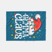 Gemma Claus Funny Xmas Christmas Grandma Holiday S Fleece Deken (Voorkant (Horizontaal))