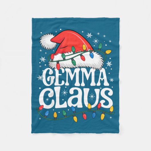 Gemma Claus Funny Xmas Christmas Grandma Holiday S Fleece Deken (Voorkant)