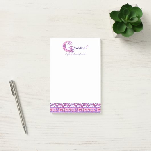Gemma gepersonaliseerde G-naam die post betekent Post-it® Notes (Kantoor)