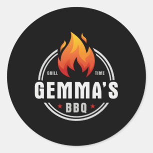 Gemma's BBQ Ronde Sticker