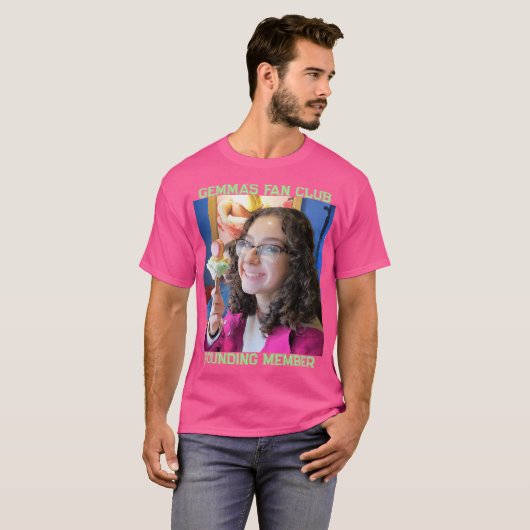 Gemma's Fan Club T-shirt - Regular Fit - Hot Pink (Voorkant volledig)