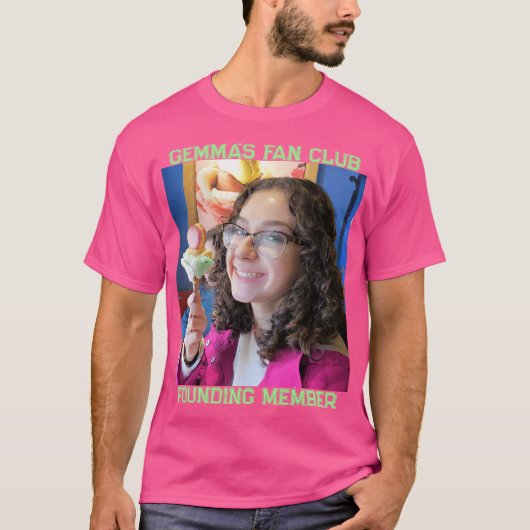 Gemma's Fan Club T-shirt - Regular Fit - Hot Pink (Voorkant)