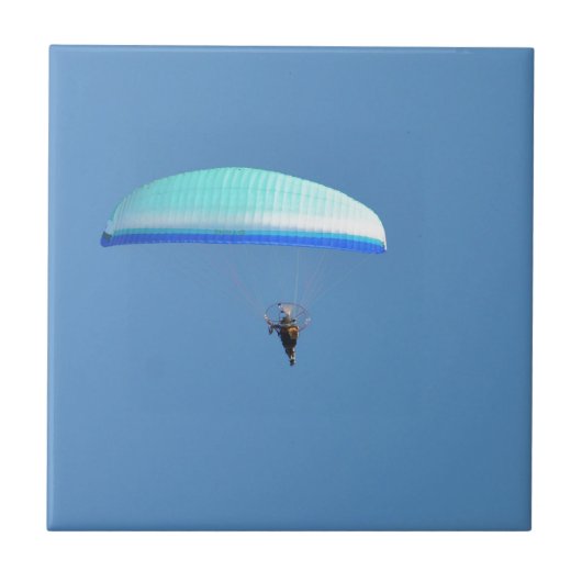 Gemmotoriseerde paraglider tegeltje (Voorkant)