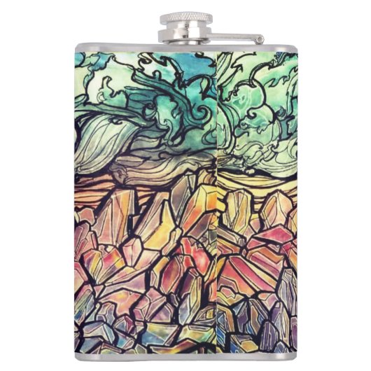 Gemmy Sunset - Flask Heupfles (Achterkant)