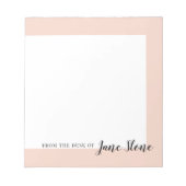 Gemodde Blush Border Notitieblok (Voorkant)