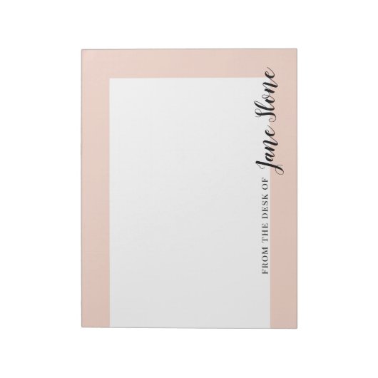 Gemodde Blush Border Notitieblok (Linkerzijde)