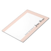 Gemodde Blush Border Notitieblok (Schuin)