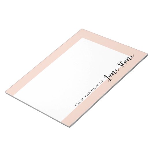 Gemodde Blush Border Notitieblok (Schuin)