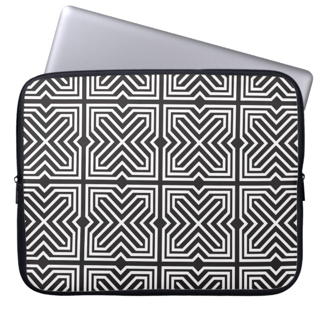 Gemodelleerde vintage. Moderne stylish texture. C Laptop Sleeve (Voorkant)