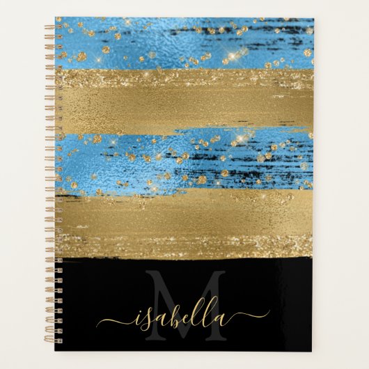 Gemoderniseerd elegant script met monogram planner (Voorkant)