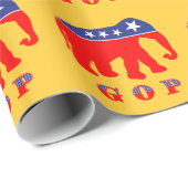 Gemoderniseerd GOP-olifant Cadeaupapier (Rol Hoek)