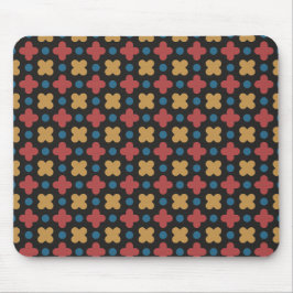 Gemoderniseerd Retro Geometrisch Patroon voor Muis Muismat