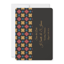 Gemoderniseerd Retro-ontwerp voor Save the Date