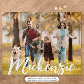 Gemoderniseerde foto naam gepersonaliseerd legpuzzel