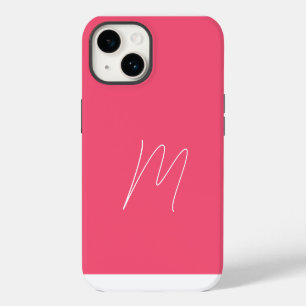 Gemoderniseerde gewone initiaal script vrouwelijk iPhone 14 hoesje