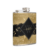 Gemoderniseerde Glitter Script met Initiaal Heupfles (Rechts)