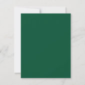Gemoderniseerde groene professionele monogram  bedankkaart (Achterkant)