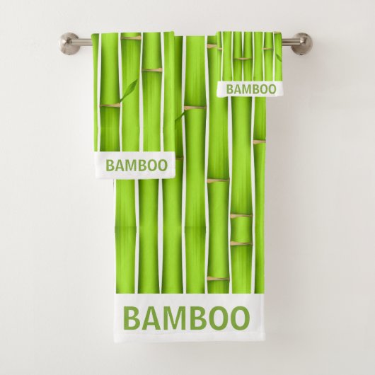 Gemoderniseerde Lucky Green Bamboe Stokken Persoon Bad Handdoek (Insitu)