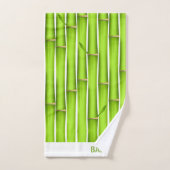 Gemoderniseerde Lucky Green Bamboe Stokken Persoon Bad Handdoek (Handdoek)