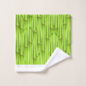 Gemoderniseerde Lucky Green Bamboe Stokken Persoon Bad Handdoek (Wasdoekje)