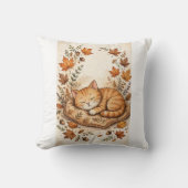 gemoedelijk kaneelkleurig kattenkussen kussen (Voorkant)