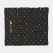 Gemoedelijk saai hartpatroon fleece deken (Voorkant (Horizontaal))