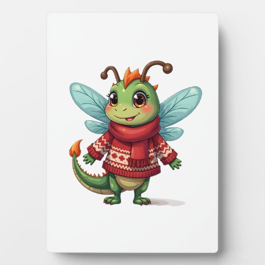 Gemoedelijke Kerst Libel Fotoplaat (voorkant)