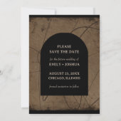 Gemoedelijke Rustieke Platte Save The Date Kaart A (Achterkant)