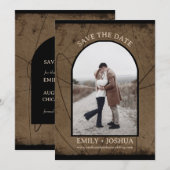 Gemoedelijke Rustieke Platte Save The Date Kaart A (Voorkant / Achterkant)
