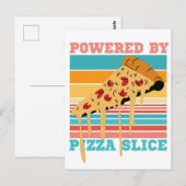 GEMOEDIGD DOOR PIZZA SLICE - PIZZA LOVER BRIEFKAART (Voorkant / Achterkant)