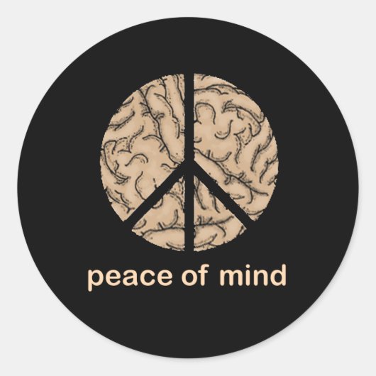 Gemoedsrust Ronde Sticker (Voorkant)