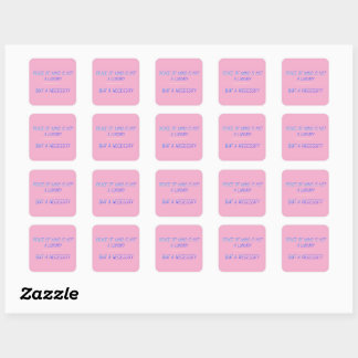 Gemoedsrust Vierkante Sticker