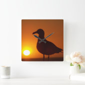 Gemoedsrust_wandklok Vierkante Klok (Huis)