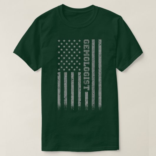 Gemologist American Flag T-shirt (Design voorkant)