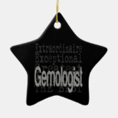 Gemoloog Extraordinaire Keramisch Ornament (Voorkant)