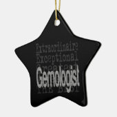 Gemoloog Extraordinaire Keramisch Ornament (Links)