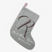 Gemonogde kerstmis kleine kerstsok (Voorkant (Hangend))