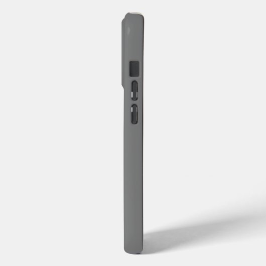 Gemonogrammeerd grijs  Case-Mate iPhone case (Achterkant / Links)