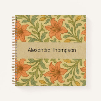 Gemonogrammeerd leuke rustieke kraftpapier William Notitieboek