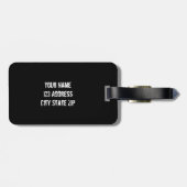 Gemonogrammeerde bagagelabel | Pixel camouflage (Achterkant horizontaal)