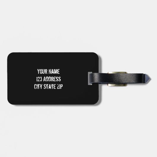 Gemonogrammeerde bagagelabel | Pixel camouflage (Achterkant horizontaal)