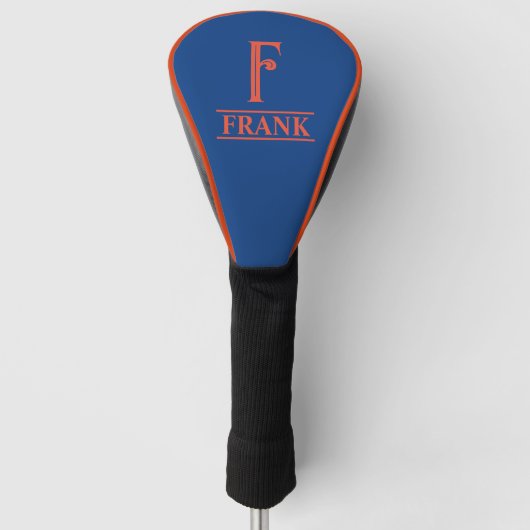 Gemonogrammeerde golfhoes golfheadcover (Voorkant)