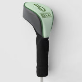 Gemonogrammeerde golfhoofdhoes golfheadcover (Schuin)