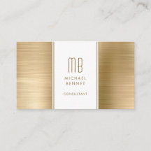 Gemonogrammeerde Gouden Metallic Folie Consultant