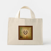 Gemonogrammeerde hoefijzer mini tote bag (Achterkant)